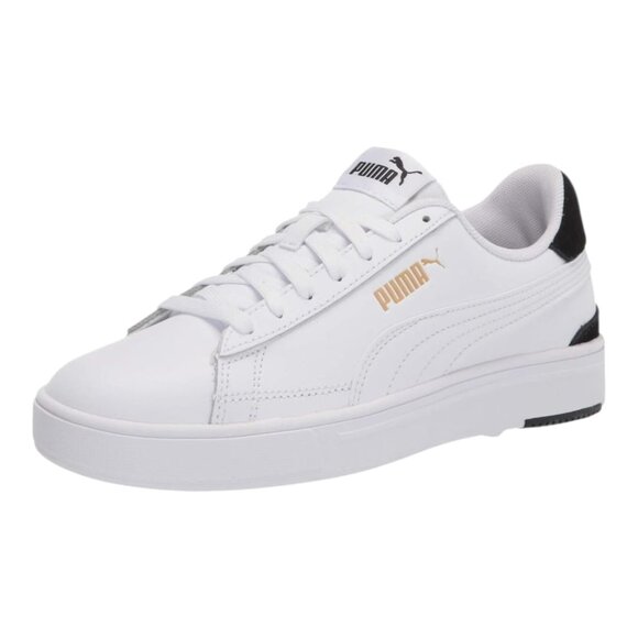 New Puma Men's Serve Pro Casual Shoes - White/Gold/Black - Size: 12 US (30 CM) - Picture 1 of 15